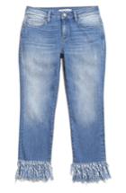 Women's Mavi Jeans Kerry Fringe Hem Ankle Jeans - Blue