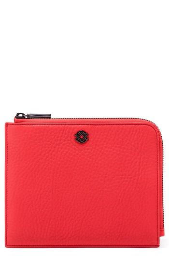 Dagne Dover Small Elle Leather Clutch - Ivory