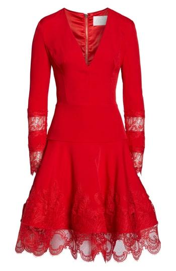 Women's Bronx And Banco Antonia Fit & Flare Dress Us / 6 Au - Red