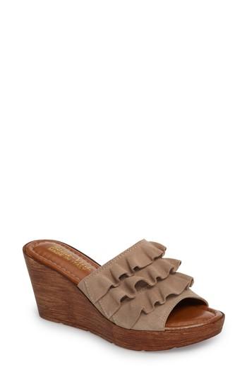 Women's Bella Vita Bey Platform Wedge Sandal N - Beige