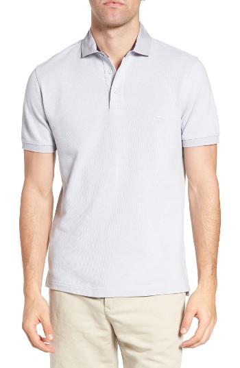 Men's Rodd & Gunn 'southland' Twill Collar Pique Polo - Metallic