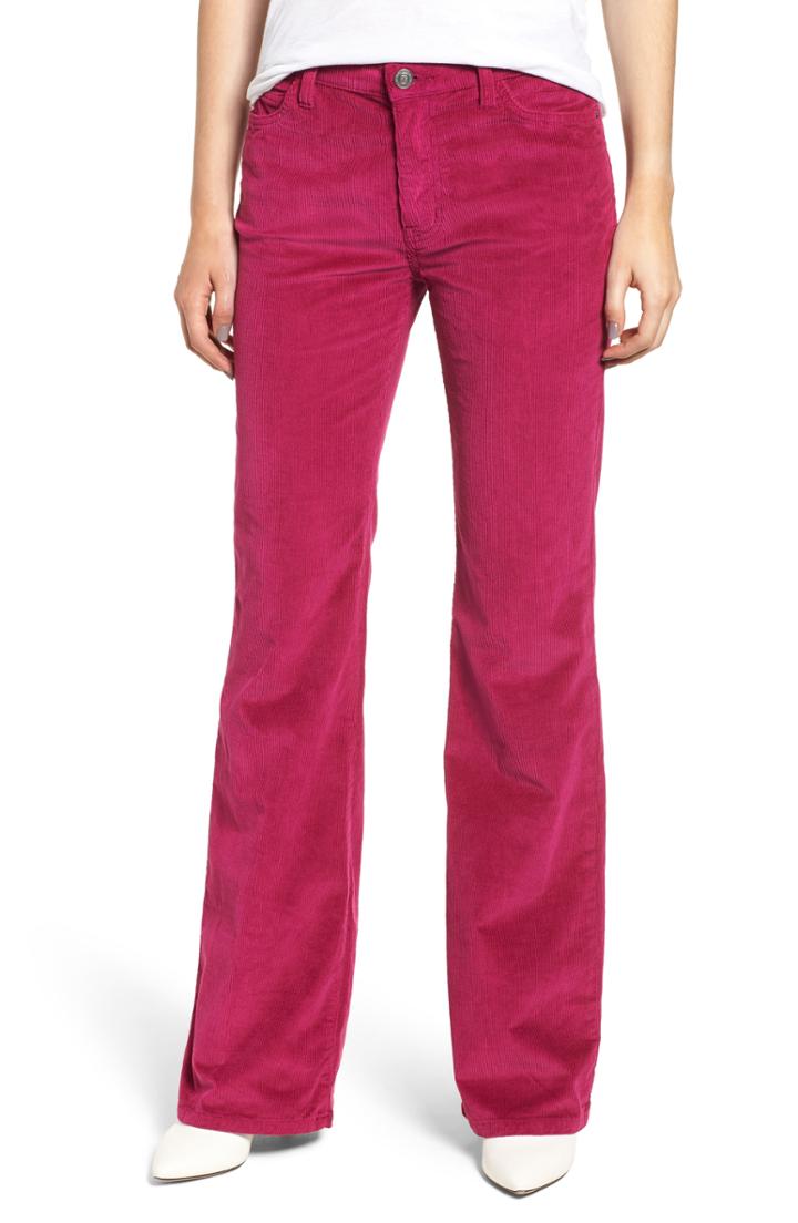 Women's Current/elliott The Jarvis High Waist Corduroy Bootcut Pants