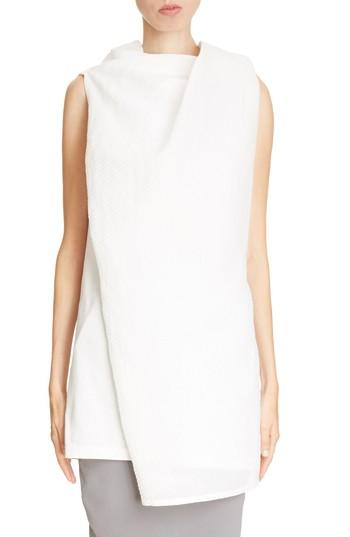 Women's Rick Owens Toga Draped Tank Top Us / 38 It - White
