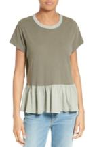 Women's The Great. The Ruffle Tee - Green
