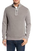 Men's Tommy Bahama 'coastal Shores' Quarter Zip Sweater - Grey