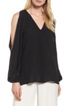 Women's Kobi Halperin Caroline Cold Shoulder Silk Blouse - Black
