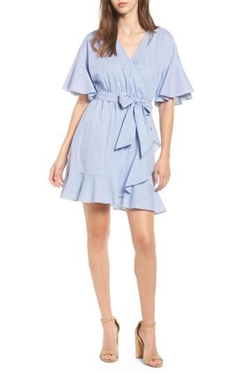 Women's Soprano Stripe Wrap Dress