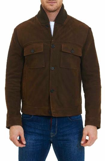 Men's Robert Graham Capizzi Lambsuede Jacket