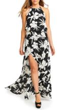 Women's Show Me Your Mumu Heather Chiffon Halter Gown - Black