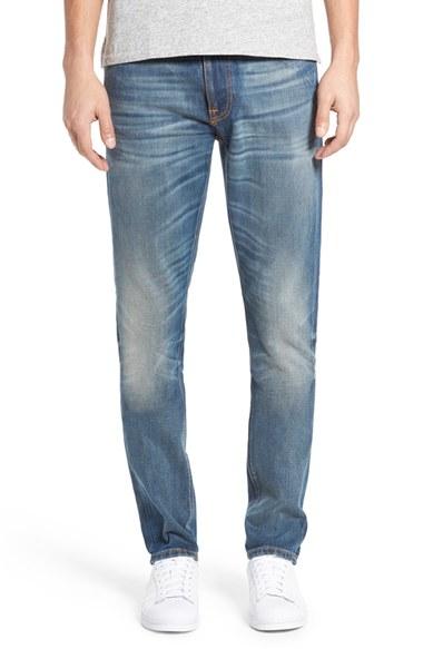 Men's Nudie Jeans Lean Dean Slouchy Skinny Fit Jeans X 34 - Blue