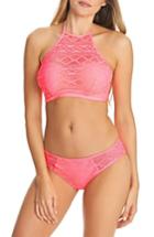 Women's Freya 'sundance' Underwire High Neck Bikini Top D - Pink