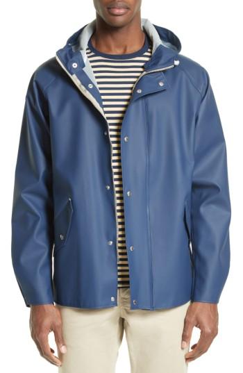 Men's Norse Projects Waterproof Rain Jacket - Blue