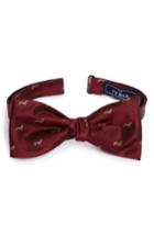 Men's The Tie Bar Dog Days Silk Bow Tie, Size - Burgundy