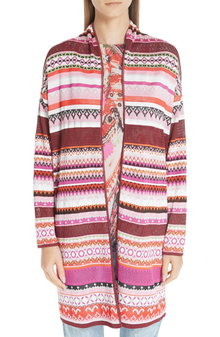 Women's Fuzzi Knit Shawl Collar Cardigan - White