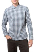 Men's 7 Diamonds Woven Sport Shirt - Blue