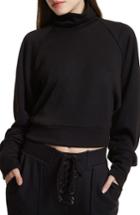 Women's Afrm Jaxon Crop Turtleneck Sweatshirt - Black