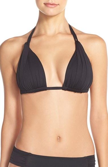 Women's La Blanca 'island Blanca' Halter Bikini Top - Black