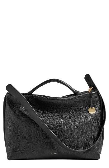 Skagen Mikkeline Leather Satchel - Black