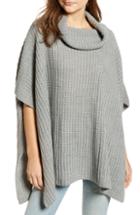 Women's Treasure & Bond Chunky Knit Poncho, Size - Grey