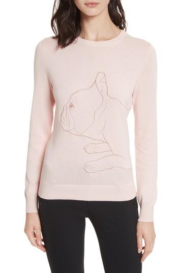 Women's Ted Baker London Cotton Fairy Tale Sweater - Pink