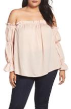 Women's Soprano Off The Shoulder Puff Sleeve Top