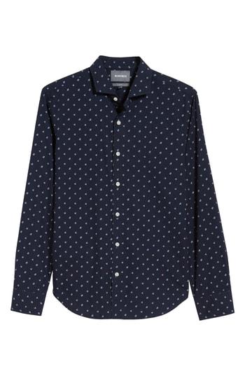 Men's Bonobos Unbutton Down Slim Fit Floral Print Sport Shirt R - Blue