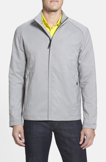 Men's Cutter & Buck 'blakely' Weathertec Wind & Water Resistant Full Zip Jacket - Grey