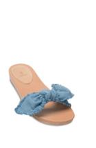 Women's Bill Blass Carmen Slide Sandal .5 M - Blue