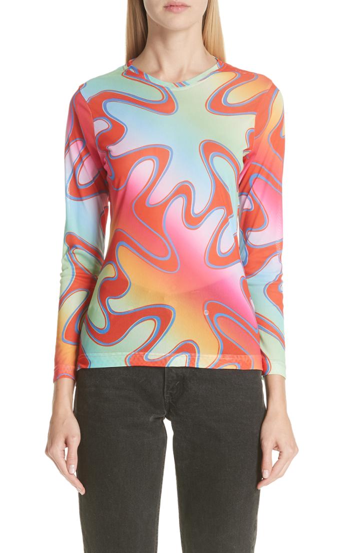 Women's Molly Goddard Freddie Long Sleeve Mesh Tee