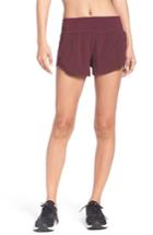 Women's Zella Runaround Compact Shorts, Size - Burgundy