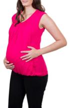 Women's Nurture-elle Pleated Sleeveless Nursing Top - Pink