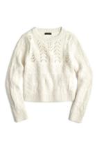 Women's J.crew Heritage 1988 Cable Knit Sweater - Ivory