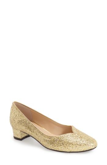 Women's J. Renee 'bambalina' Block Heel Glitter Pump D - Metallic