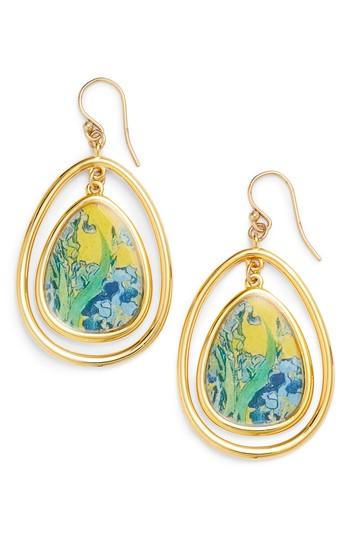Women's Erwin Pearl Irises Teardrop Drop Earrings