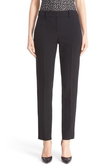 Women's Armani Collezioni Two-way Stretch Pants Us / 40 It - Black