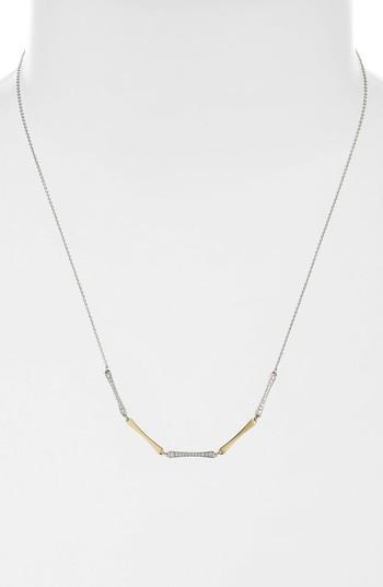 Women's Bony Levy 5-station Bar Necklace With Diamonds (nordstrom Exclusive)