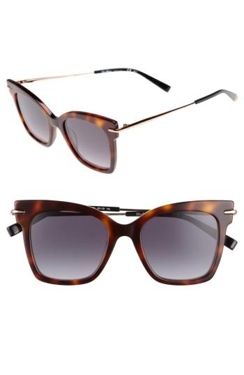 Women's Max Mara Needliv 49mm Gradient Cat Eye Sunglasses -