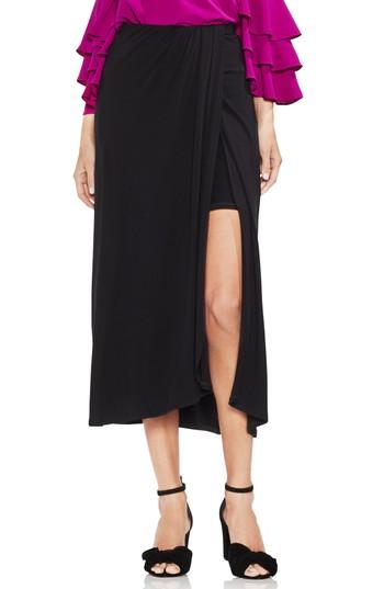 Women's Vince Camuto Twist Tie Front Maxi Skirt - Black