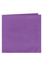 Men's Ted Baker London Solid Cotton Pocket Square, Size - Purple