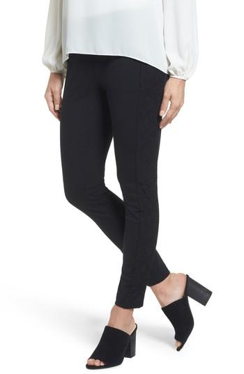 Women's Michael Michael Kors Lace Side Leggings - Black