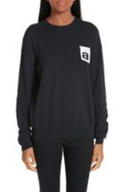 Women's Alexander Wang Logo Tag Sweater - Black