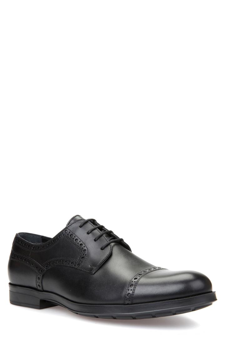 Men's Geox Hilstone 1 Cap-toe Derby Us / 40eu - Black
