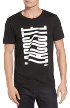 Men's Lacoste Vertical Graphic T-shirt (xxl) - Black