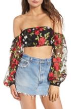 Women's Lovers + Friends Bliss Off The Shoulder Top - Red