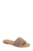 Women's Ugg Binx Fringe Slide Sandal M - Beige