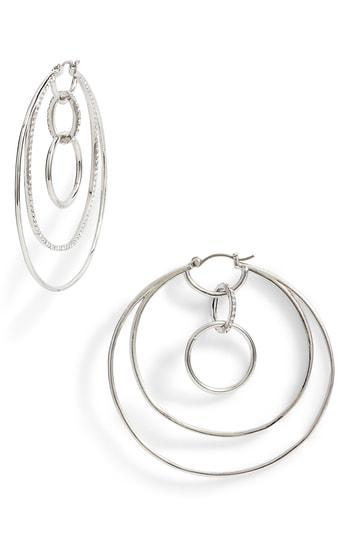 Women's Vince Camuto Large Pave Multi Hoop Earrings