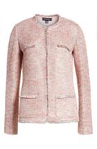 Women's St. John Collection Metallic Tweed Jacket - Pink