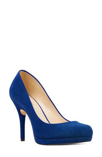 Women's Nine West Kristal Pump M - Blue