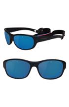 Men's Vuarnet Medium Cup 62mm Polarized Sunglasses - Matt Metallic Blue / Black