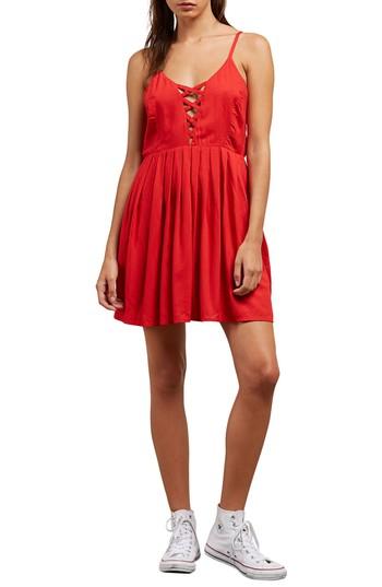 Women's Volcom Cross Paths Sundress - Red